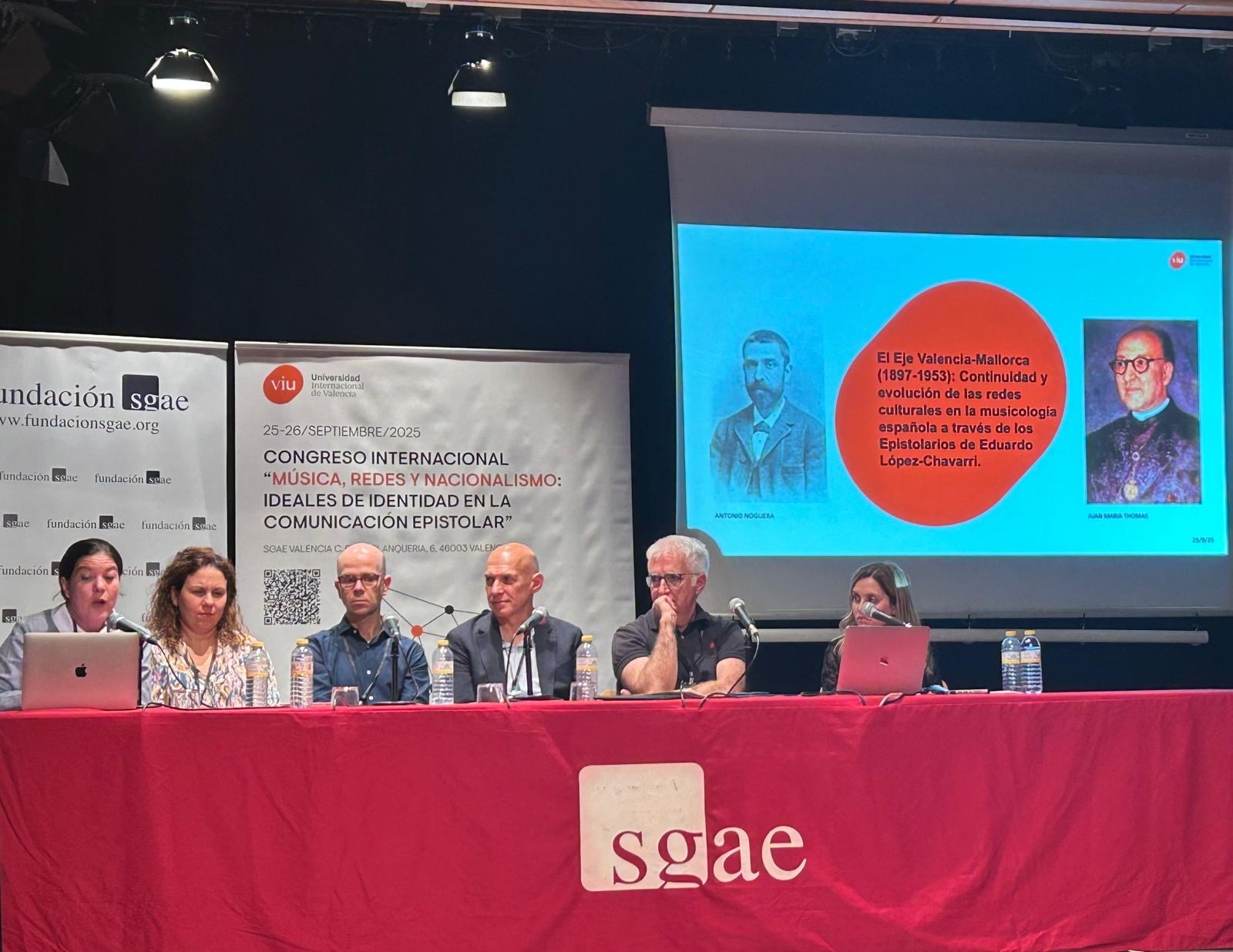Congreso Internacional “Música, redes y nacionalismo: ideales de identidad en la comunicación epistolar" Panel de expertos