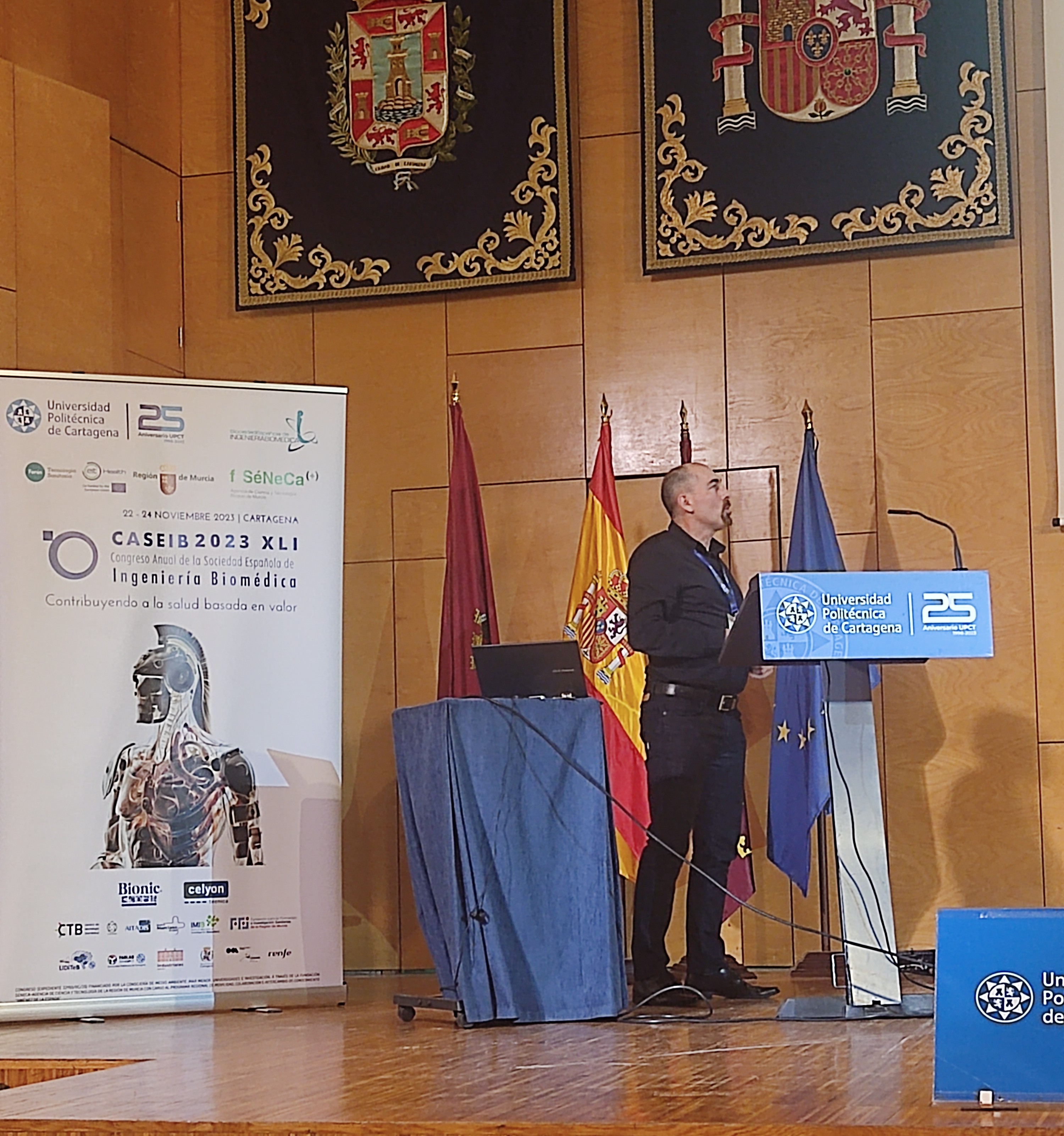 Francisco Estéves Labori durante su ponencia en CASEIB 2023