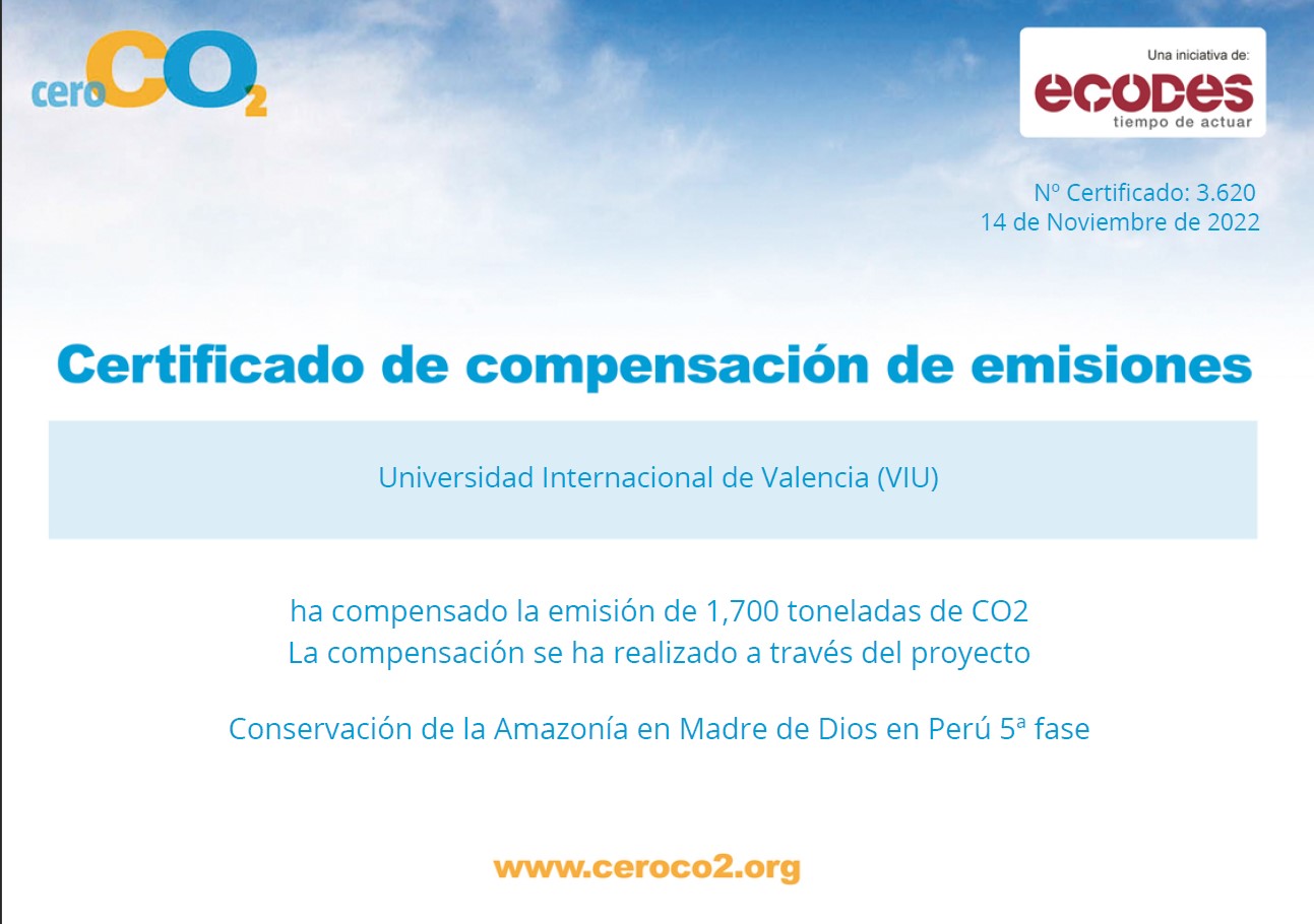 Diploma compensación CO2