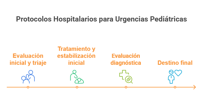 Fases de actuación en el servicio de urgencias pediátricas
