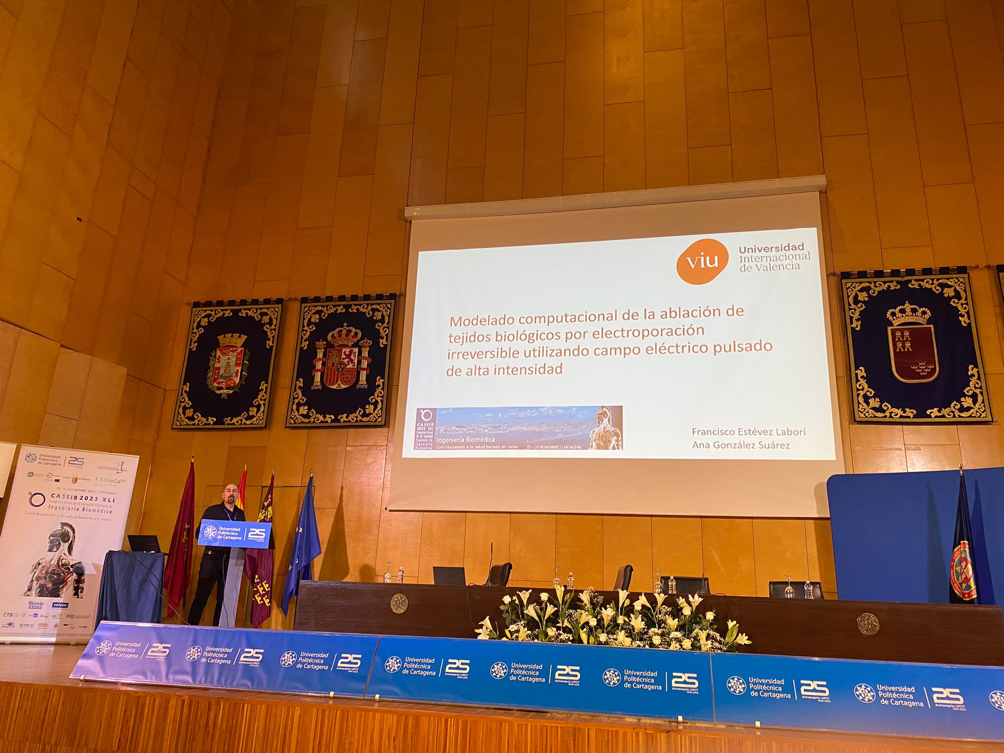 Francisco Estéves Labori durante su ponencia en CASEIB 2023