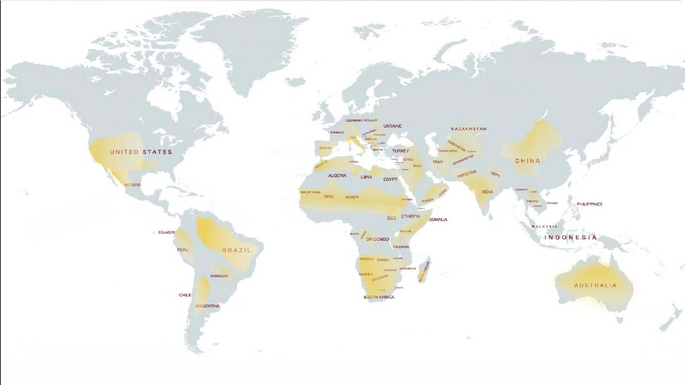 Países afectados por la sequía 2020-2022