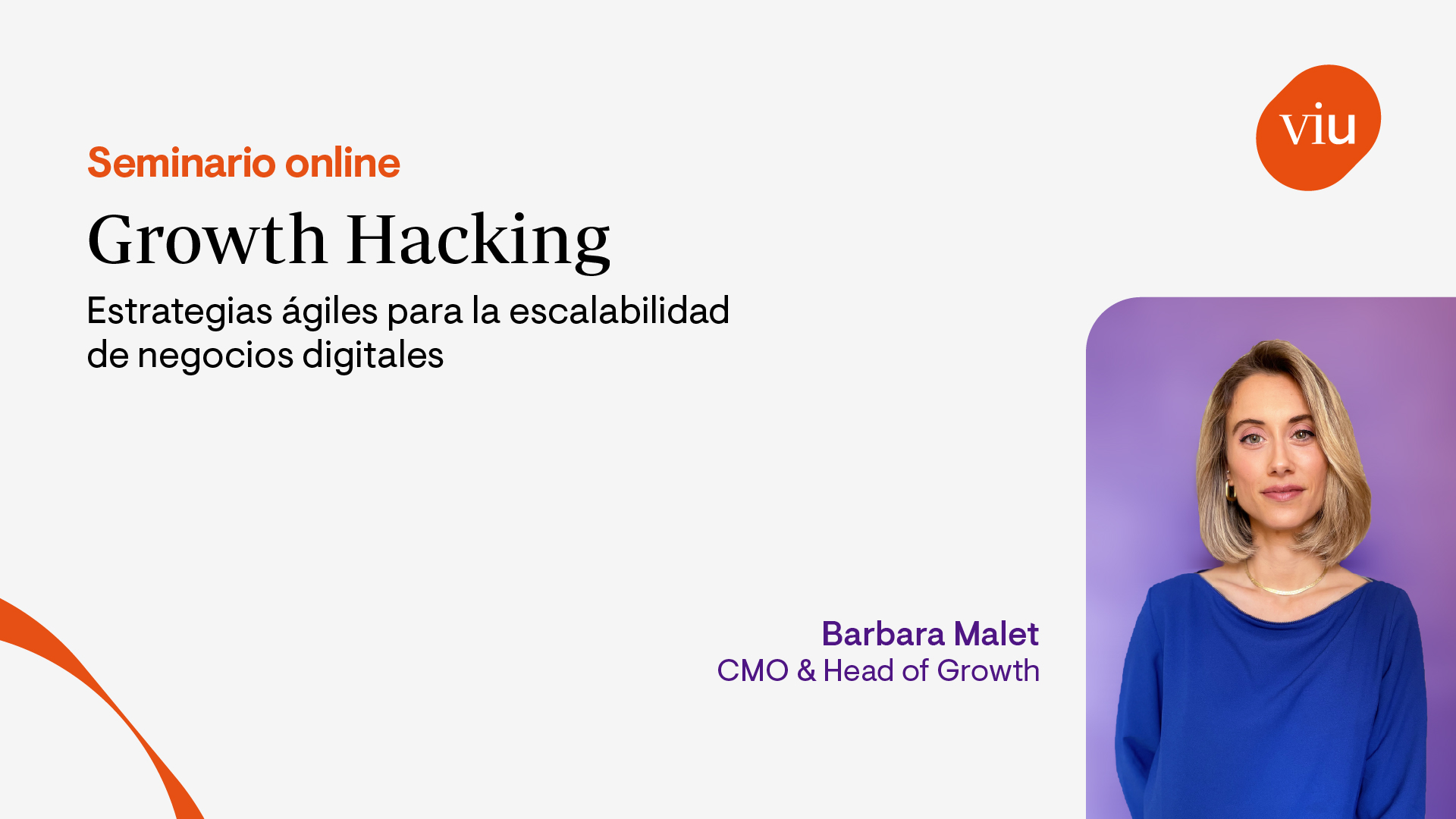 Imagen Growth Hacking Seminario MK Digital Barbara Malet