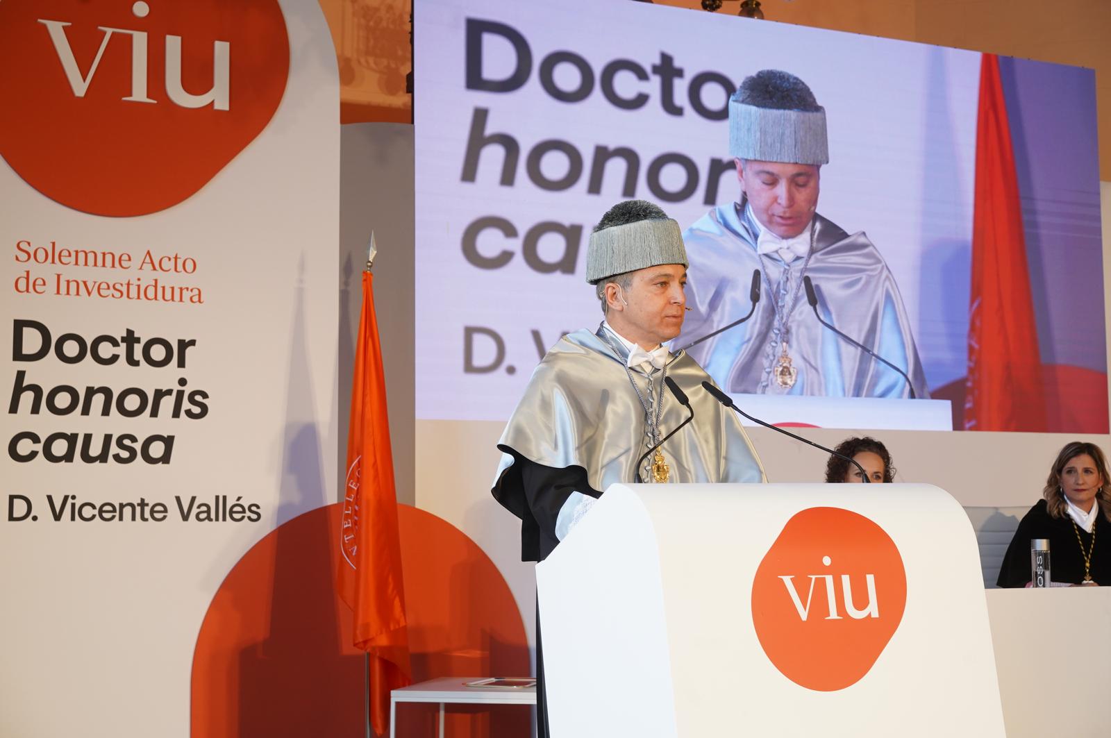 Nombramiento doctor honoris causa Vicente Valles discurso VV