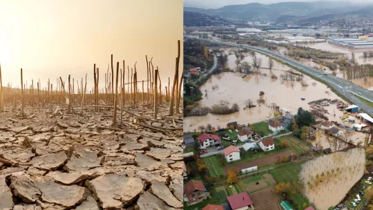 Cambio climático - inundaciones y sequías