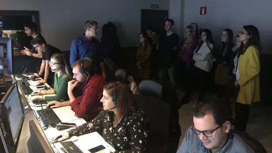 visita a las instalaciones de Atresmedia