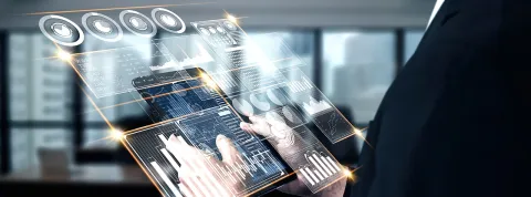 persona-trabajando-con-una-tablet-donde-salen-graficos-y-hace-un-buen-uso-de-la-etica-de-la-inteligencia-artificial