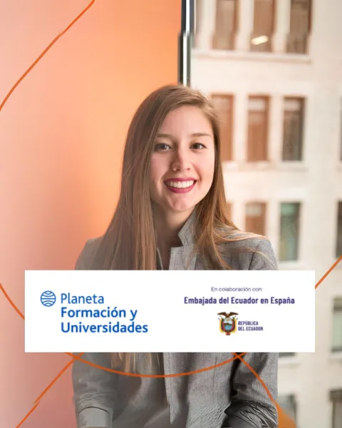 Banner- Becas VIU y Planeta Formación Universidades para ciudadanos ecuatorianos residentes en España