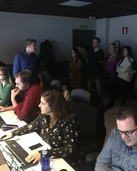 visita a las instalaciones de Atresmedia