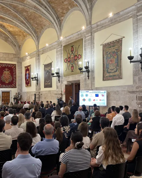 Foto panorámica del público asistente al acto de entrega de los Premios Capitanía General de Valencia