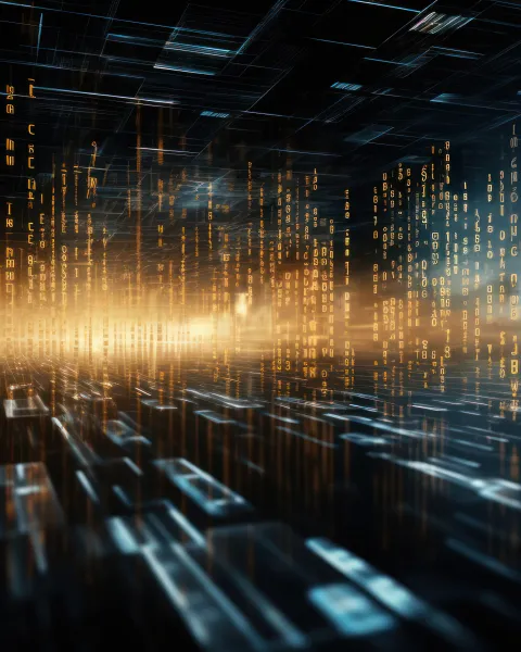 visualizacion-conceptual-de-un-entorno-digital-que-evoca-la-literatura-con-codigos-y-luz