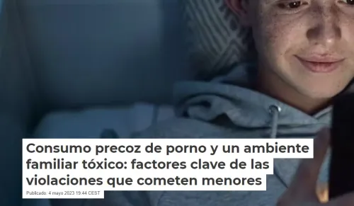 TC- Consumo precoz porno