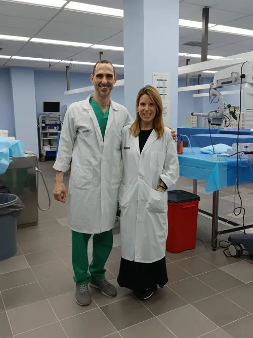 Ambos codirectores en el Curso de neuroanatomía Clínicoquirúrgica celebrado el pasado mes de marzo de 2025