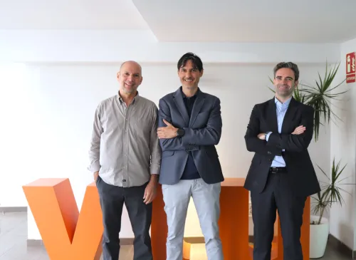 los tres integrantes del jurado de la I edición del Techathon VIU