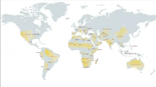 Países afectados por la sequía 2020-2022