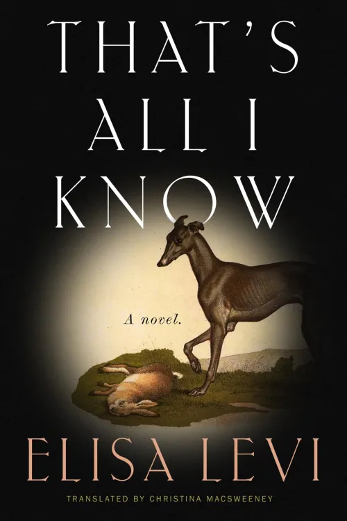 Elisa Levi - Portada 'That's all I know'
