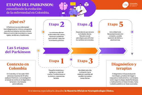 cinco-etapas-del-parkinson infografia-que-habla-sobre-las-etapas-del-parkinson-que-es-diagnostico-terapias
